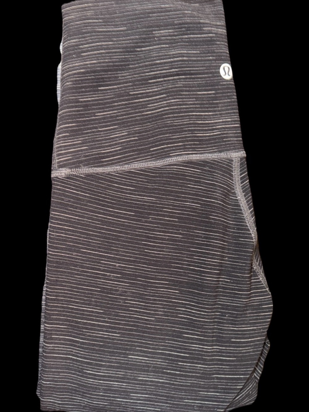 lululemon athletica Gray Striped Leggings